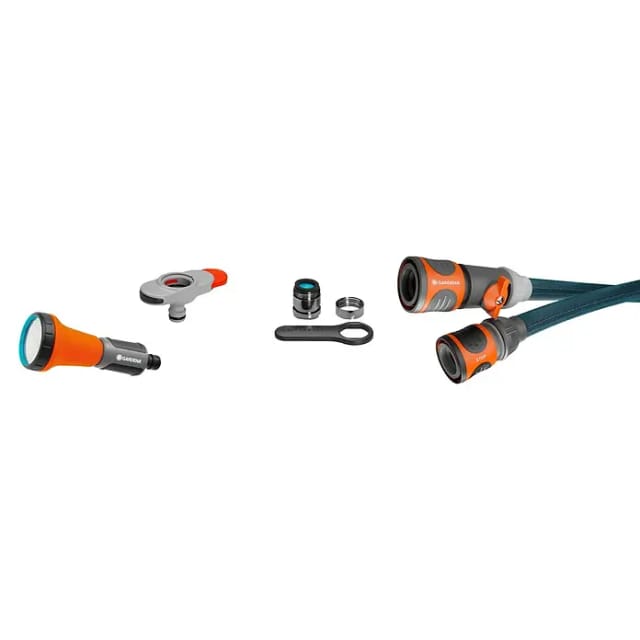 Textilschlauch Liano Xtreme 1/2", 10 Meter Set + Indoor-Adapter