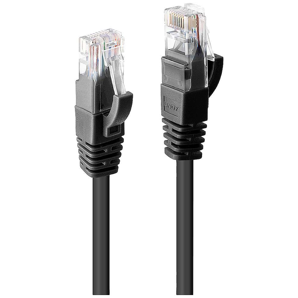 Lindy Patchkabel Cat6 U/utp Schwarz 15m (48083)