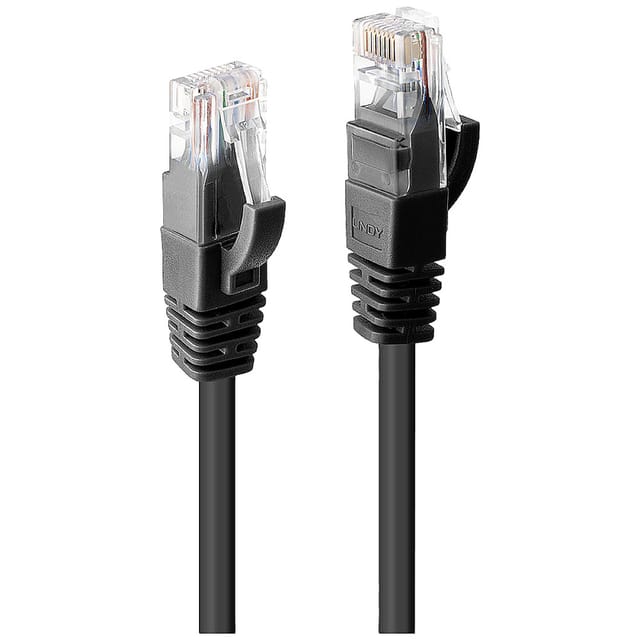 Lindy Patchkabel Cat6 U/utp Schwarz 15m (48083)