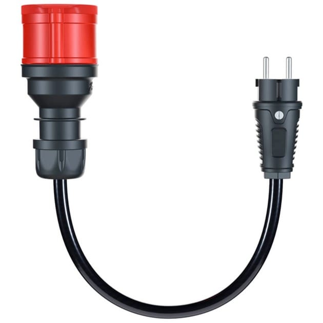 Adapter für Gemini flex 11 kW, CEE rot Drehstrom 16A > Haushaltssteckdose