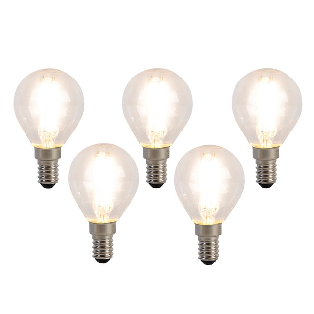 5er-set E14 Led-filament-glühbirnen P45 4w 470 Lm 2700k