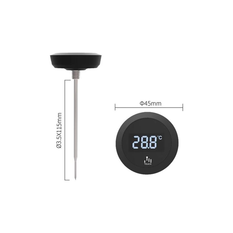 Innenraumthermometer Für Autos, Analoges Hygrometer, Mechanisches Mini-hygrometer, Feuchtigkeitsmessung, Hohe Präzision, 37 Mm