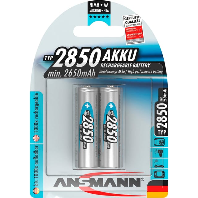 2850mAh, Akku