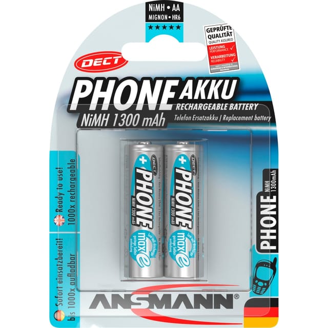 1300mAh DECT, Akku