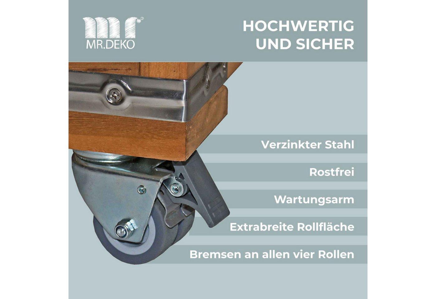 Strandkorb Doppelrollen 4er Set