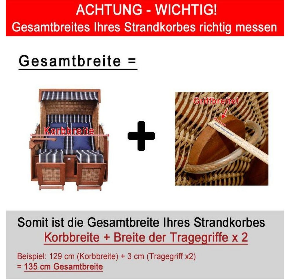 Strandkorb Schutzhaube DeVries Classic L Bild 2