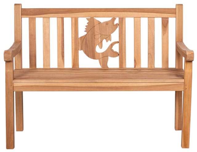 Gartenbank Fisch Teak 120 cm