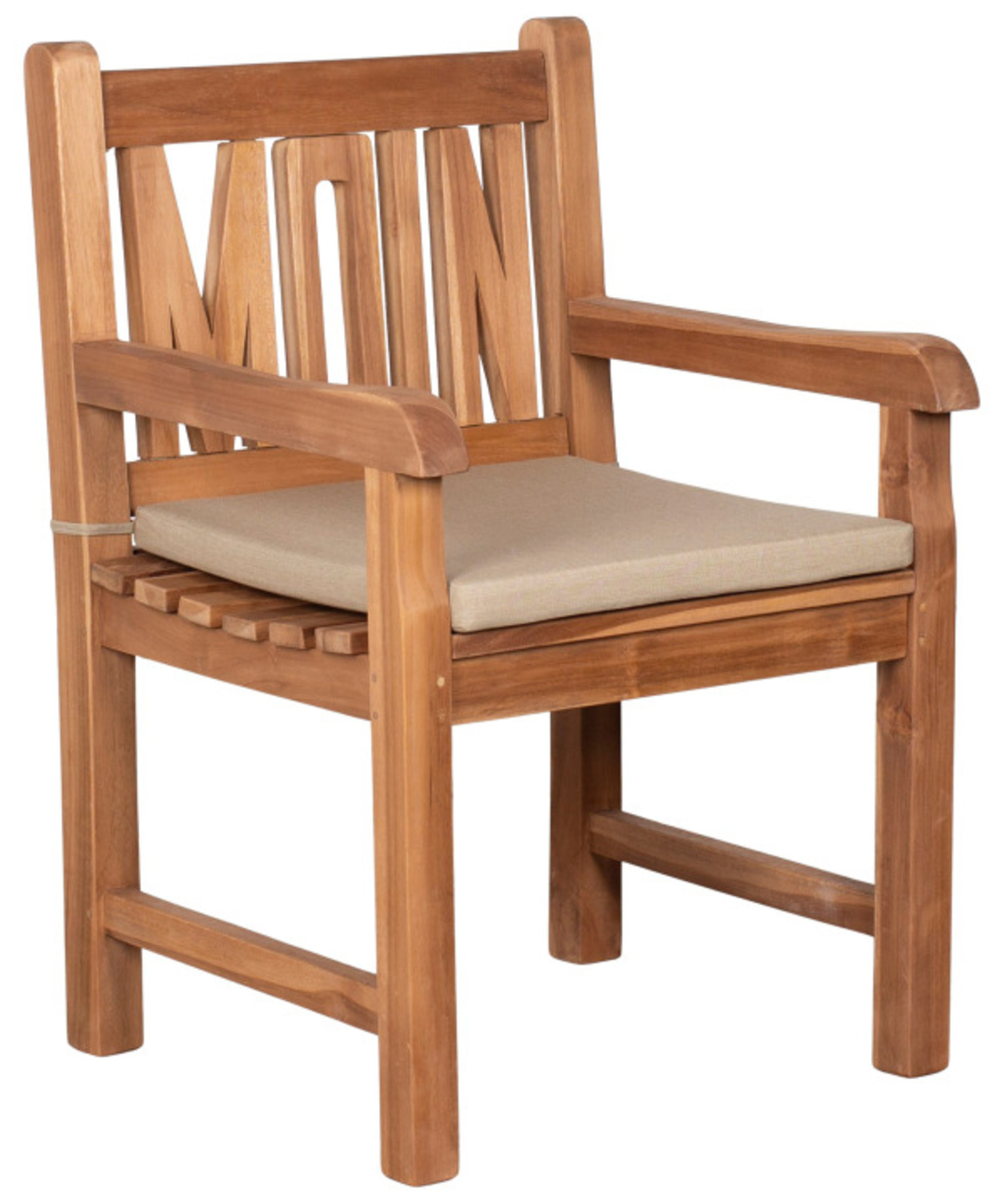 Sitzkissen 2er Set uni taupe ca. 50x50 cm Bild 2
