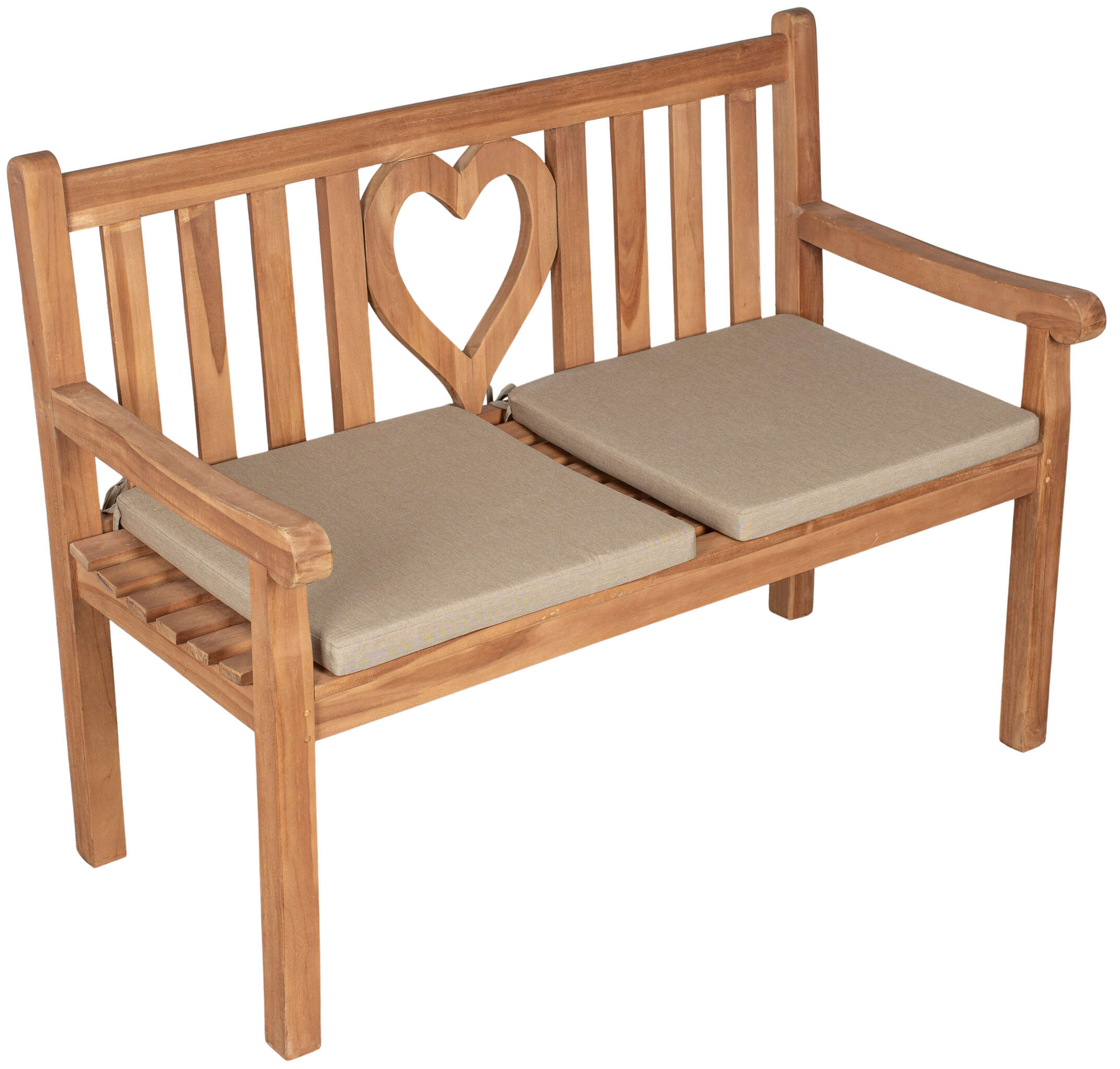 Sitzkissen 2er Set uni taupe ca. 50x50 cm Bild 3