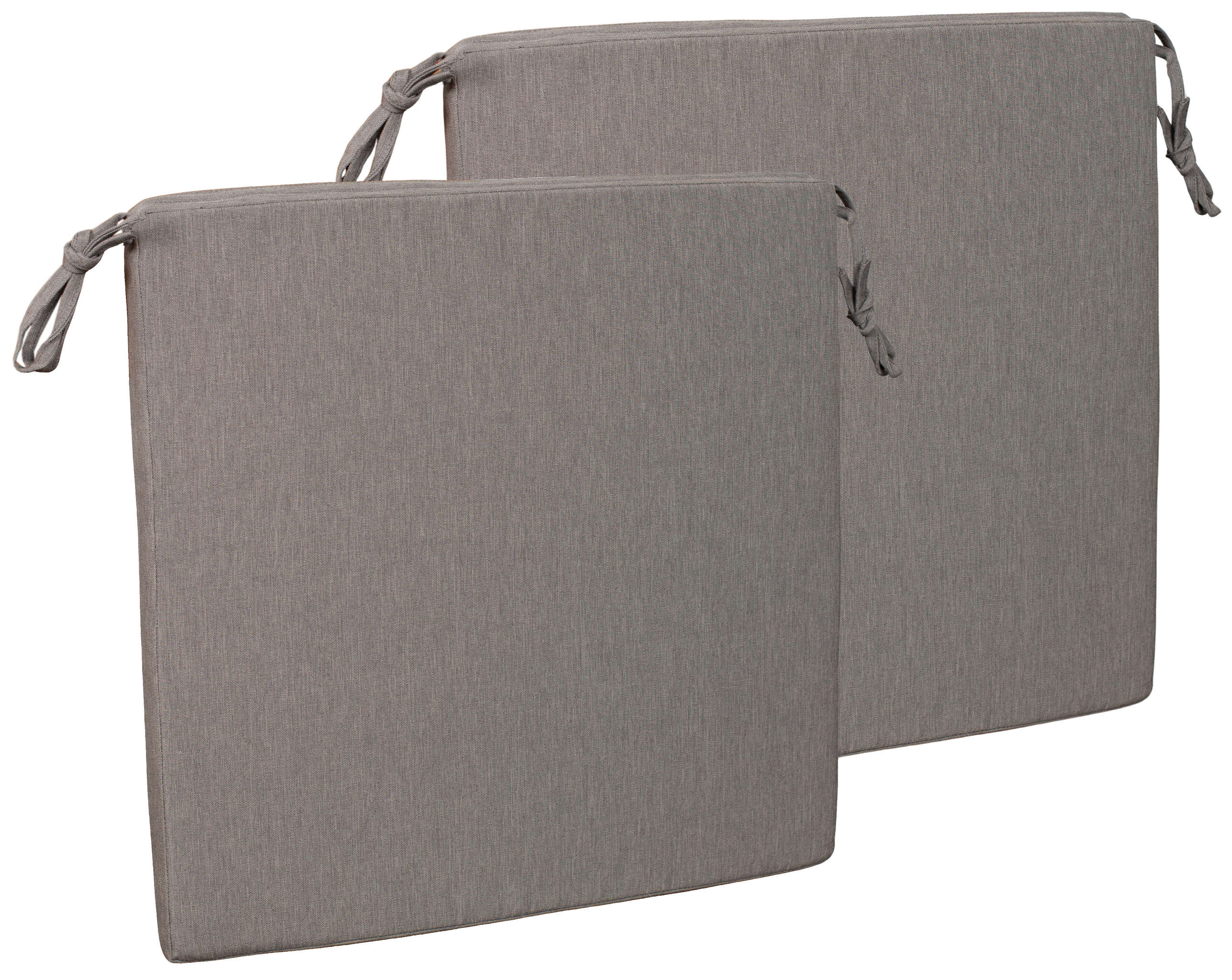 Sitzkissen 2er Set uni grey ca. 50 x 50 cm
