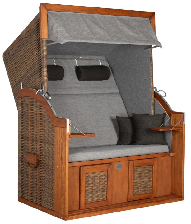Strandkorb Tinnum Pinie PE griseum Dessin 573