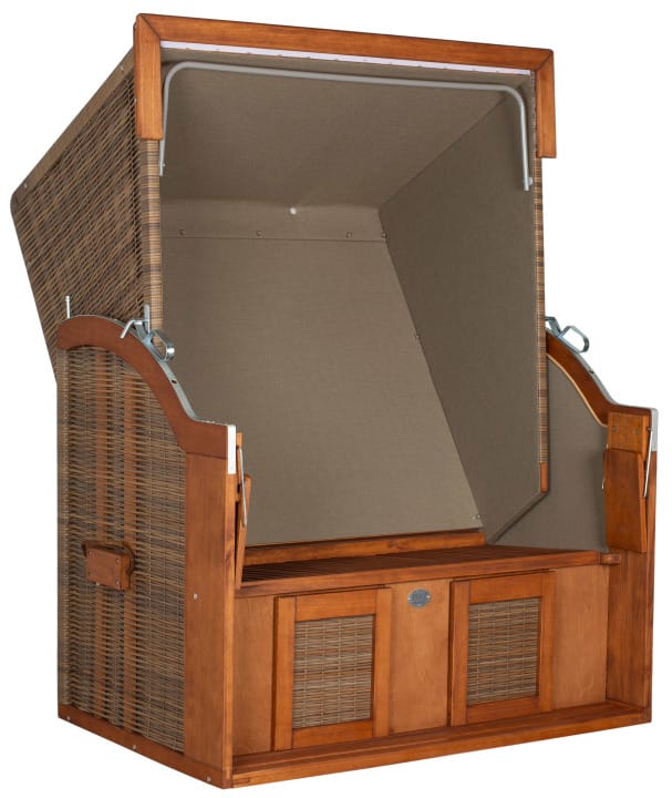 Strandkorb Tinnum Pinie PE griseum Dessin 574