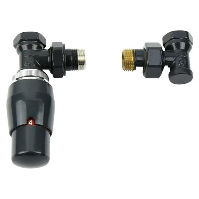 XIMAX Thermostatset Elegant Eck/DG, in Weiß/Anthrazit