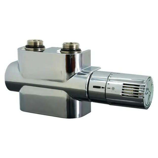 XIMAX Mittenanschlussgarnitur Multiblock-Set UNIVERSAL inkl. Thermostatkopf/Blende Chrom