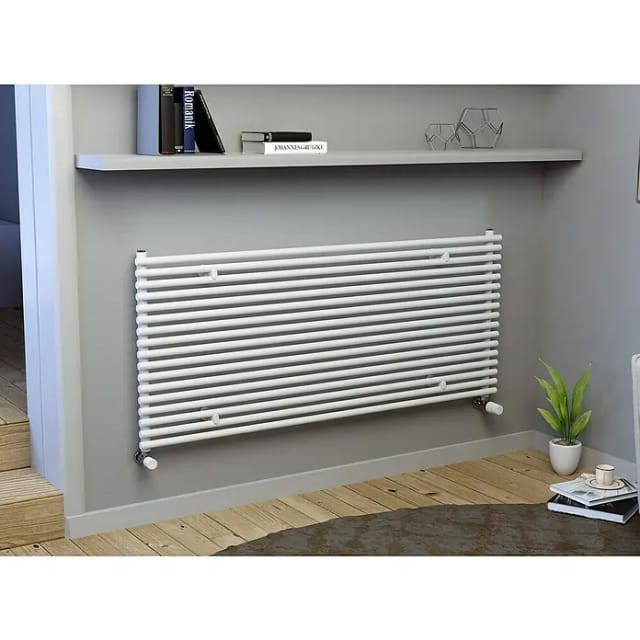 XIMAX Röhrenheizkörper, Raumheizkörper Gamba Slim Horizontal in Weiss