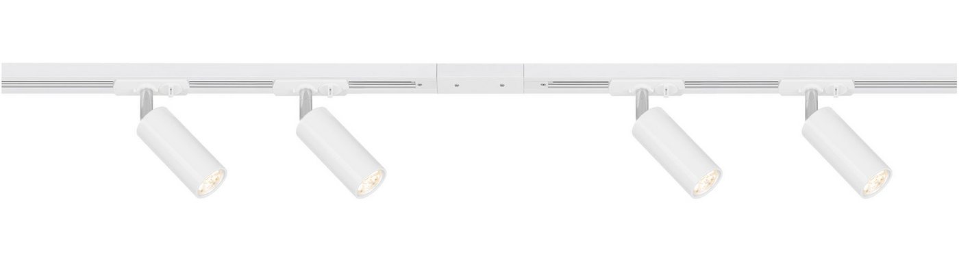 Briloner - Rail Schienensystem, Komplettset, 4x Led Spots, Dimmbar, Einspeisung, Weiß, 1,5 M Bild 3