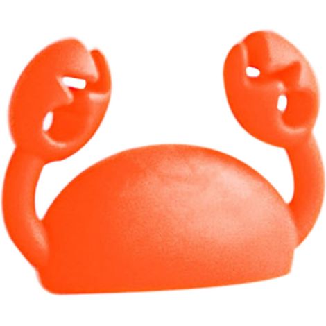 Niedlicher, Selbstklebender Datenkabelhalter Mit Krabbenmotiv, Dekorativer Tischkabelhalter, Rot