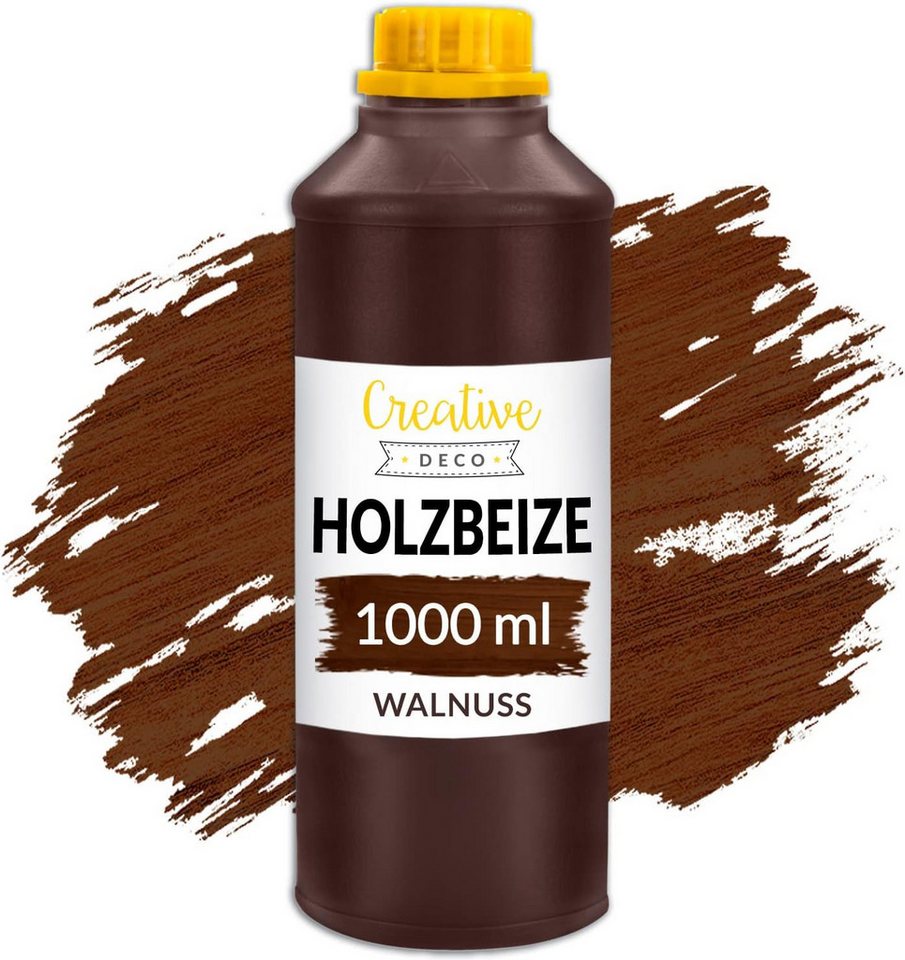 Creative Deco Holzbeize Auf Wasserbasis 1l Walnuss Holz Farbe Schnelltrocknender Lack Bild 3