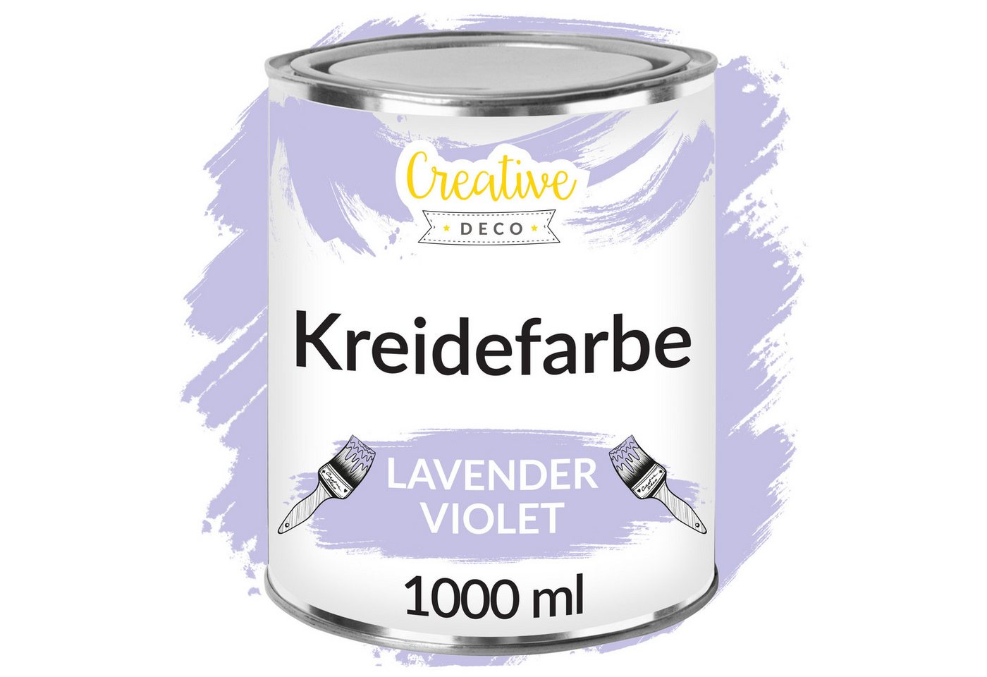 Creative Deco Kreidefarbe Lavendelviolett 1l Matt Und Abwaschbar Für Möbel