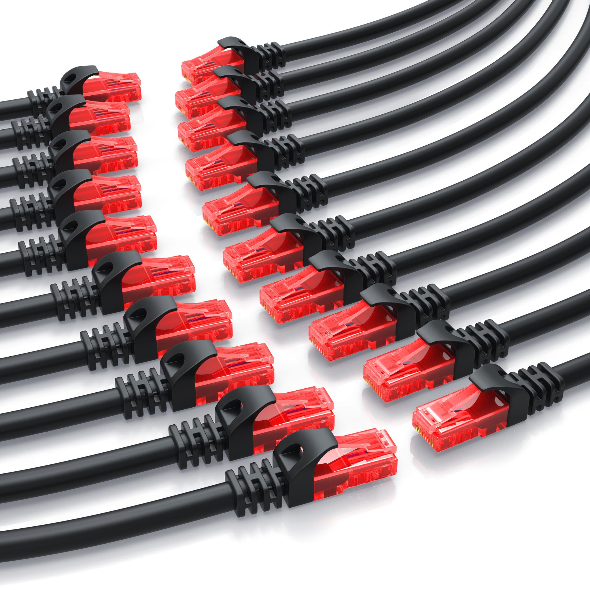 Csl-computer - Csl 20x Cat 6 Gigabit Ethernet Lan Kabel - Mehrfach Geschirmt - Utp Gigabit - 1000 Mbit/s - Patchkabel - Netzwerkkabel - 0,5m