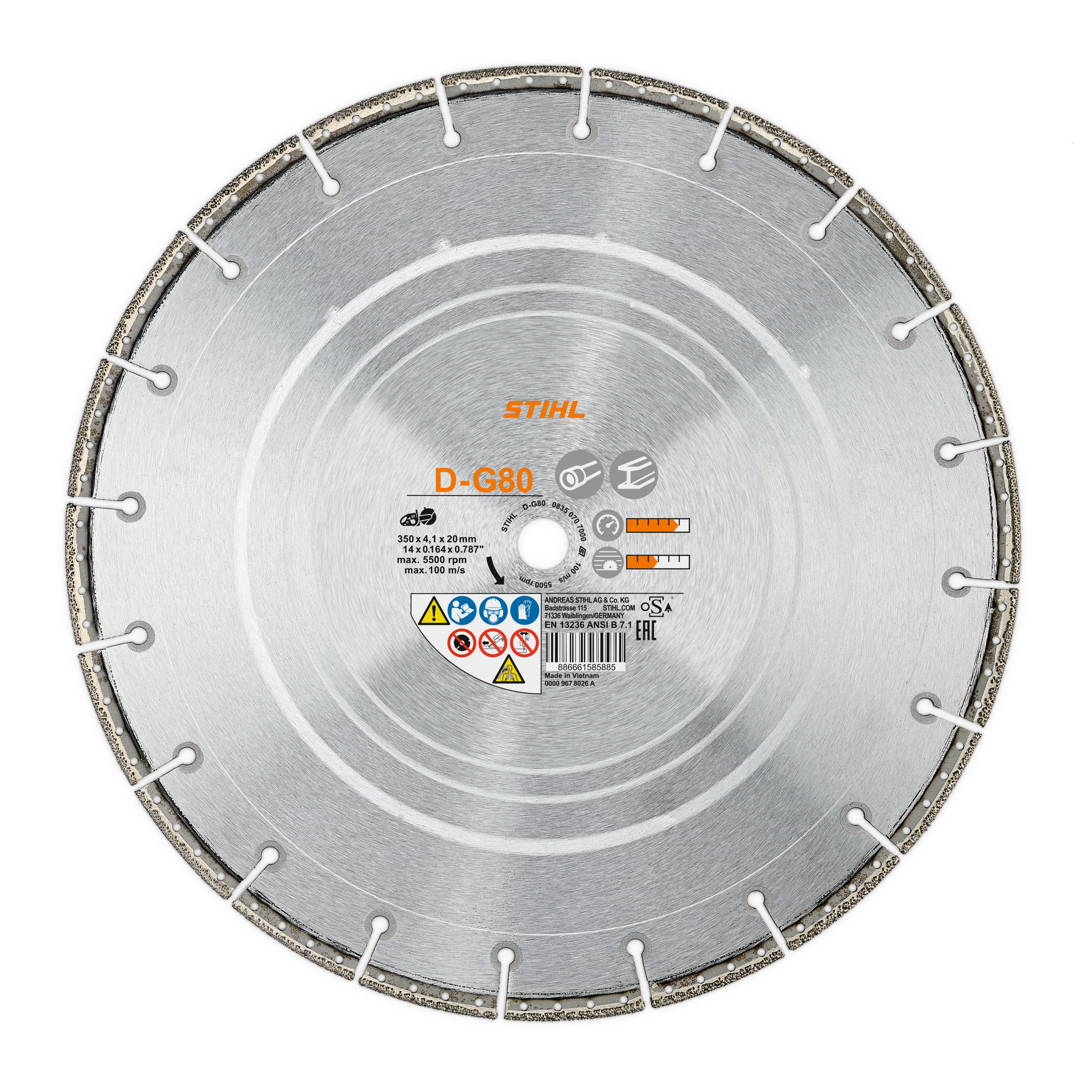 STIHL Diamant-Trennscheibe D-G80 Ø 300 mm