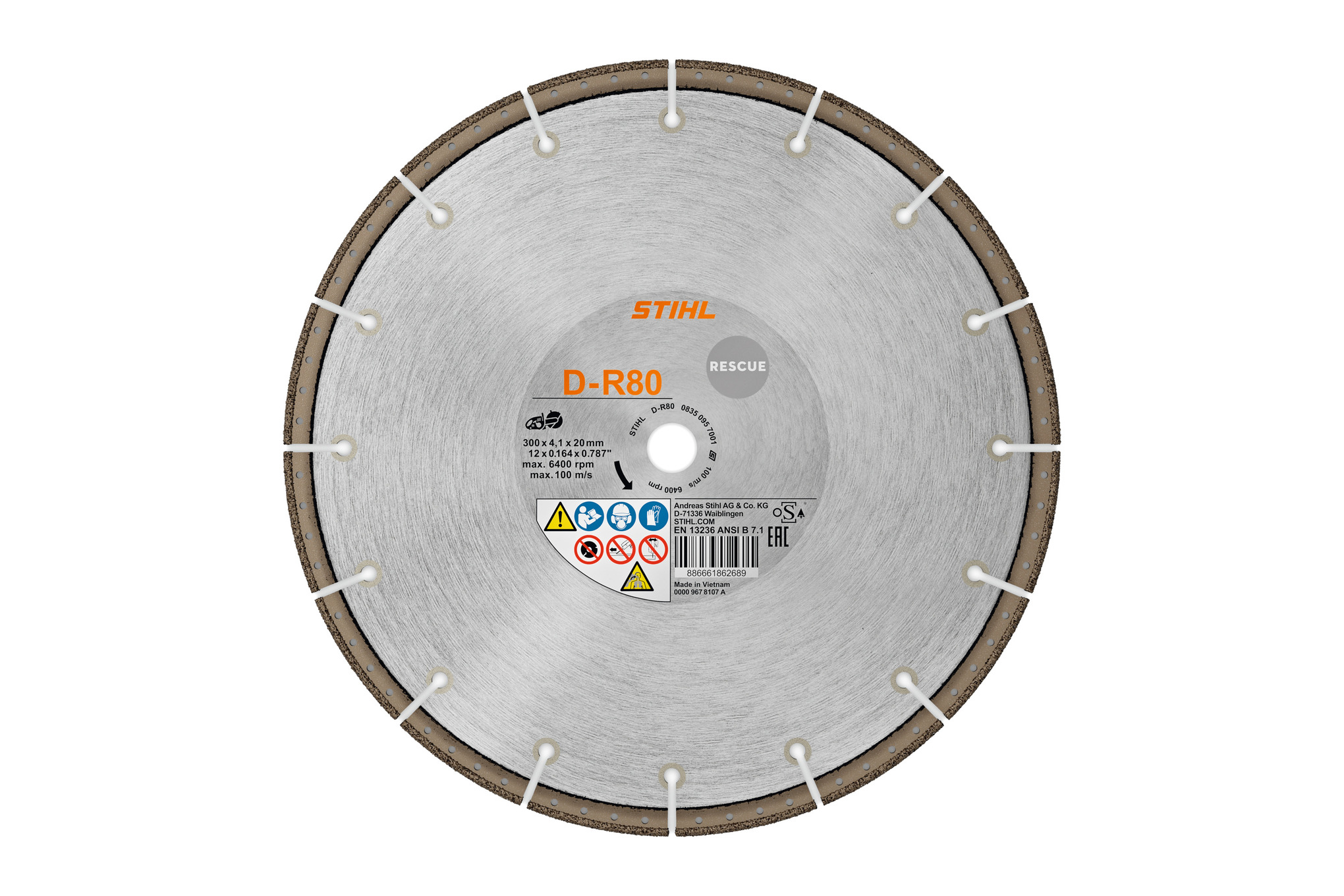 STIHL Diamant-Trennscheibe D-R80 Ø 300mm