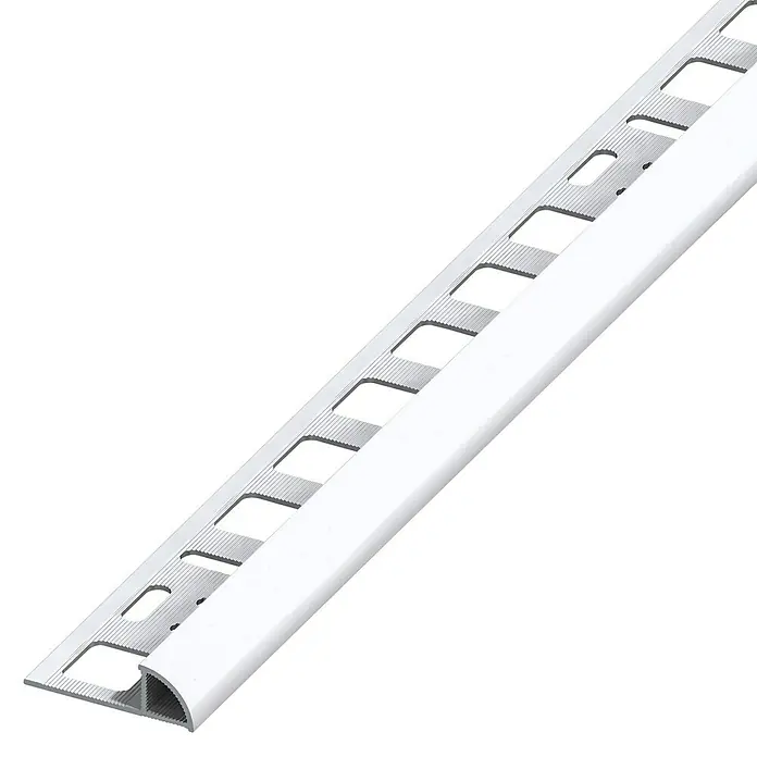 Viertelkreis-Profil (Brillantweiß, 2,5 m x 10 mm)