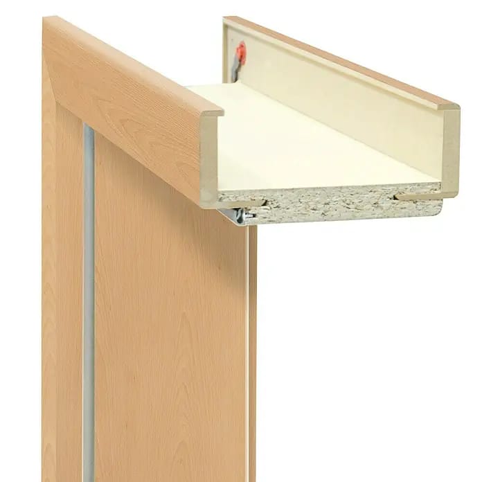 Classen PL Türzarge (610 x 1.985 mm, Wandstärke: 75 mm, DIN Anschlag: Links, Buche)