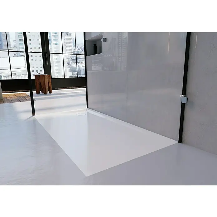 Kaldewei Duschwannen-Set Superplan (L x B: 75 x 100 cm, Stahl, Weiß, Wannenträger)
