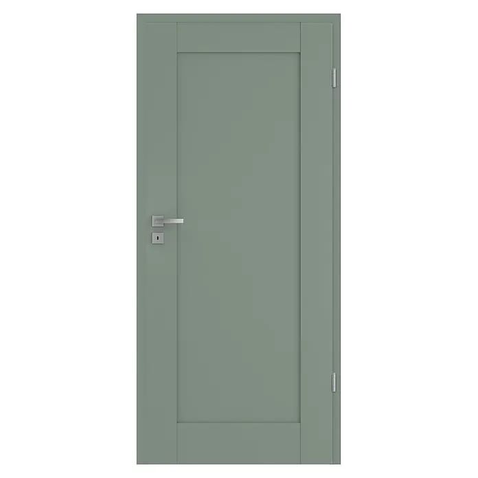 Classen PL Zimmertür Kanion (735 x 1.985 mm, DIN Anschlag: Rechts, Uni Grün, MDF-Konstruktion)