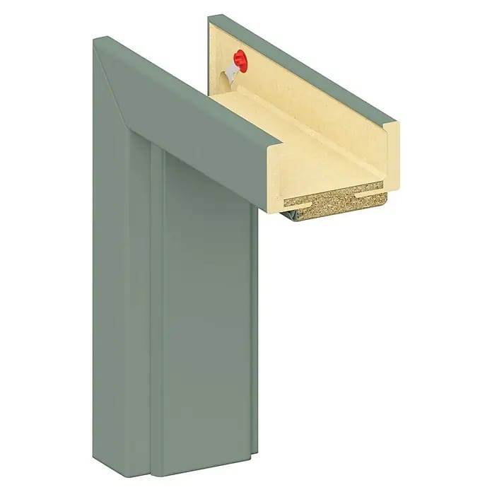 Classen PL Türzarge Kanion (735 x 1.985 mm, Wandstärke: 75 mm, DIN Anschlag: Links, Uni Grün)