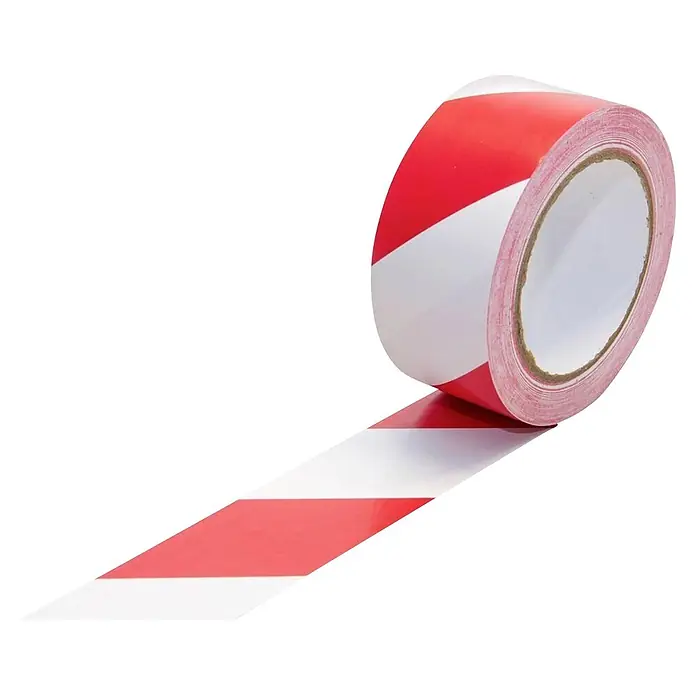 Cellpack Klebeband Premio-Floor-Marking-Tape 50-33 RDWH (33 m x 50 mm, Rot, Weiß)
