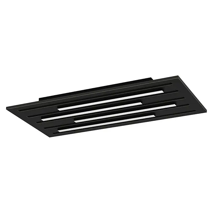 Eglo LED-Deckenleuchte Pitrignani-Z (30 W, L x B x H: 60 x 30 x 5,4 cm, Schwarz, RGBW)