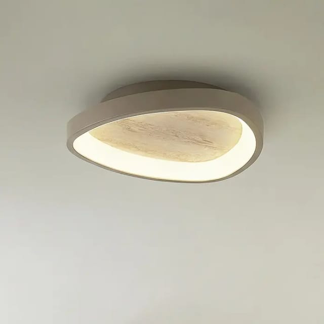 Eglo LED-Deckenleuchte rund Soft Beige (Ø x H: 20 x 35 cm, Sandfarben)