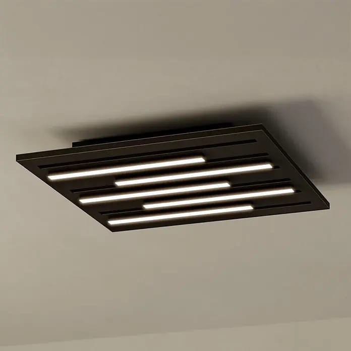 Eglo LED-Deckenleuchte Pitrignani-Z (20 W, L x B x H: 38 x 38 x 5,5 cm, Schwarz, RGBW)