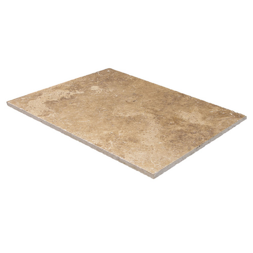 WOHNRAUSCH Wand- und Bodenfliese »Keona Brown«, LxBxH: 61,0 x 40,6 x 1,2 cm, Travertin, braun beige, matt, getrommelt Bild 5