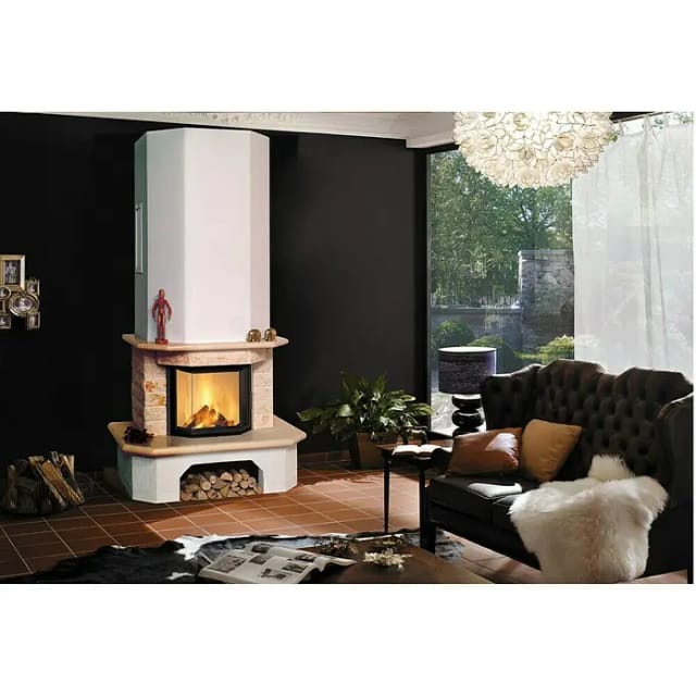 HARK Kaminbausatz »Aspen«, weiß, Marmor, 8 kW - beige