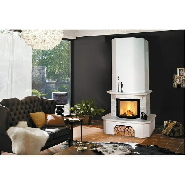 HARK Kaminbausatz »Aspen«, weiß, Marmor, 8 kW - weiss