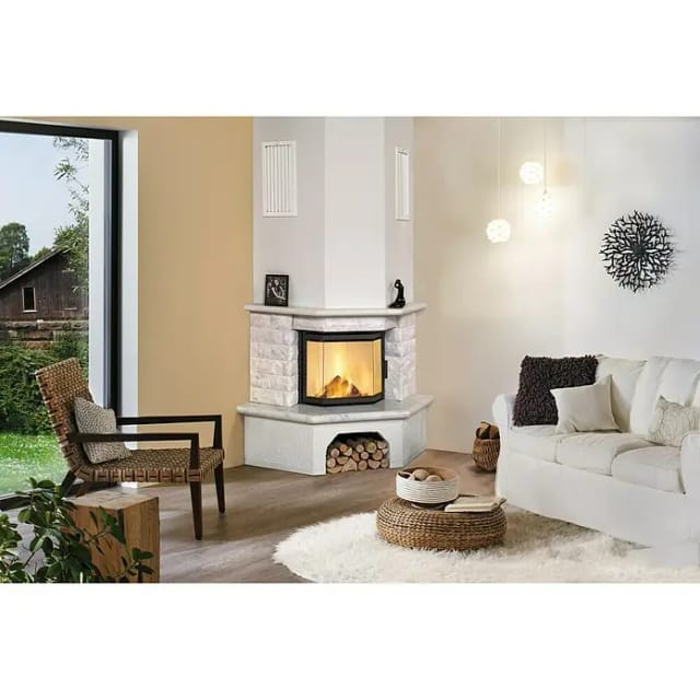 HARK Kaminbausatz »Vermont«, naturweiß, Marmor, 8 kW - weiss