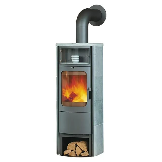 HARK Kaminofen »Opera B Grande«, steingrau, Naturstein, 7 kW, Dauerbrand geeignet