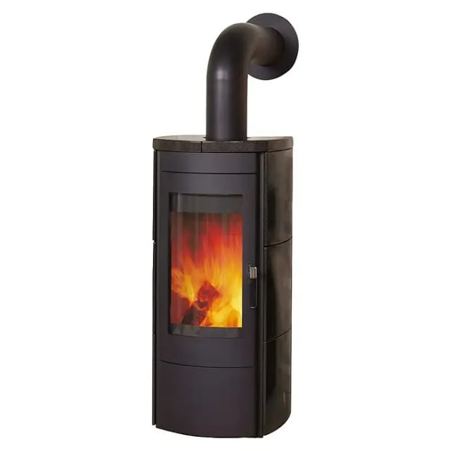 HARK Kachelofen »Tiamo EX«, schwarz, Kacheln, 6 kW, Dauerbrand geeignet