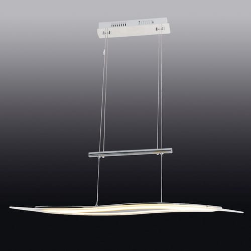 NÄVE LED-Pendelleuchte »Wave«, inkl. Leuchtmittel in warmweiß - silberfarben