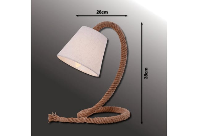 NÄVE Tischleuchte »Rope«, E14, Höhe: 38 cm - bunt