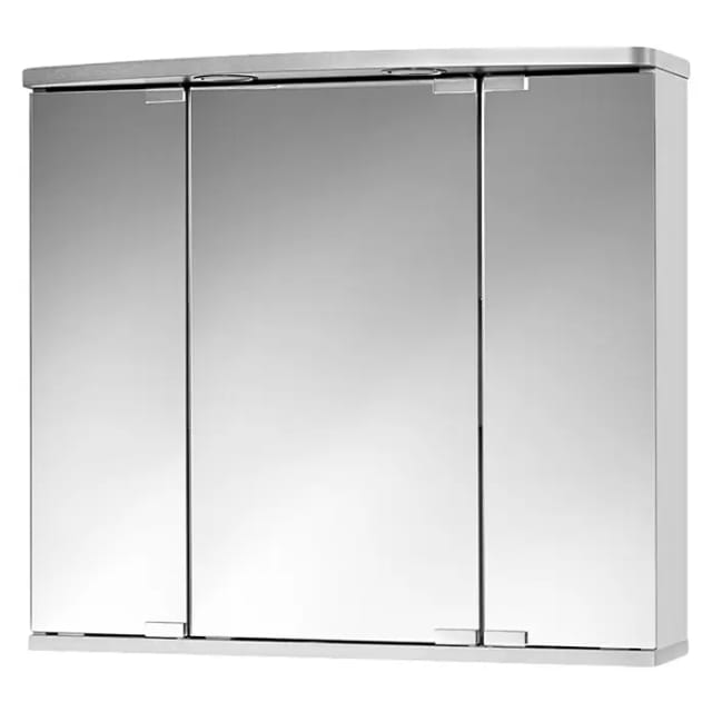 JOKEY Spiegelschrank »Doro«, 3-türig, LED, BxH: 68 x 60 cm - silberfarben