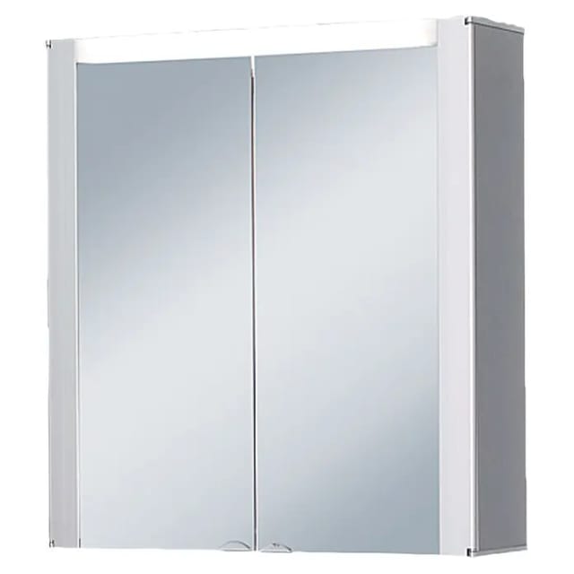 JOKEY Spiegelschrank »Tromsö«, 2-türig, BxH: 63 x 68,5 cm, beleuchtet - silberfarben