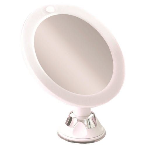 JOKEY Kosmetikspiegel, beleuchtet, rund, Ø: 16,5 cm - transparent