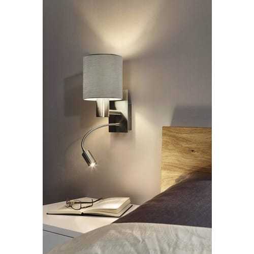 EGLO Wand-/Deckenleuchte »PASTERI«, Stahl, 3000K - grau