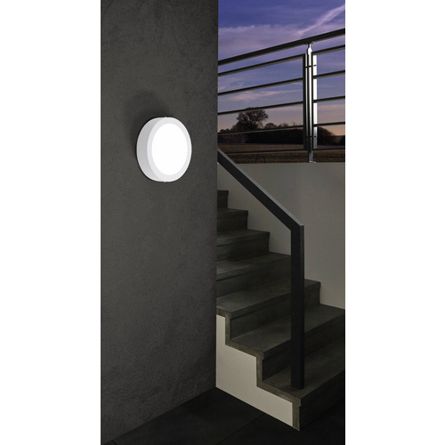 EGLO LED-Außendeckenleuchte »ARGOLIS«, 16,5W, 1600 lm, 3000 k, weiss, IP44, (HxØ): 35 x 22,5 cm