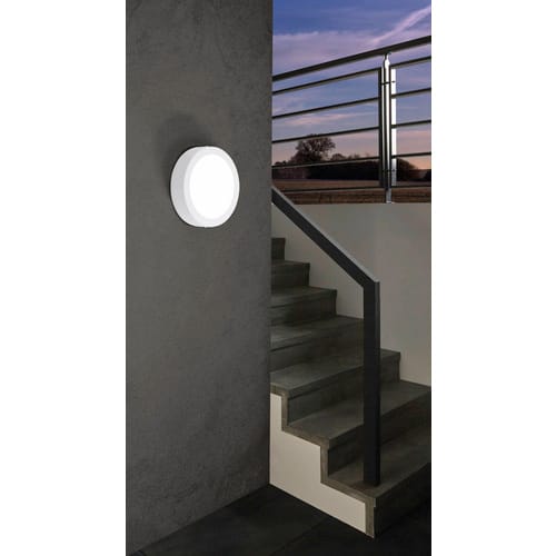EGLO LED-Außendeckenleuchte »ARGOLIS«, 16,5W, 1600 lm, 3000 k, weiss, IP44, (HxØ): 35 x 22,5 cm