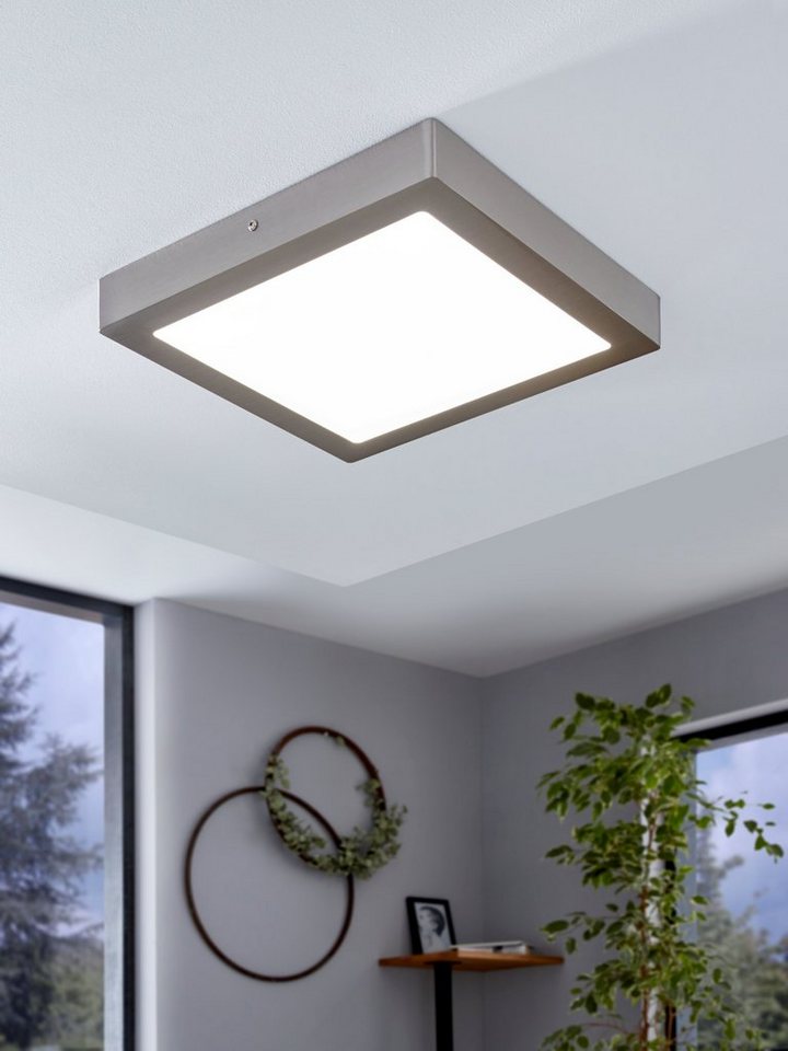 EGLO connect LED-Aufbauleuchte »FUEVA-C«, dimmbar, inkl. Leuchtmittel in RGBW - silberfarben Bild 3